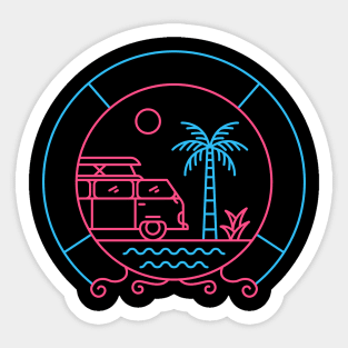 Summer Caravan Sticker